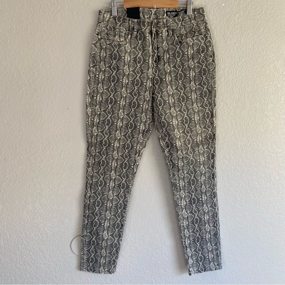 Blank NYC The Reade Snake Print Crop Jeans